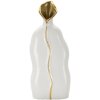 Mauro Ferretti Jarrón Uma 16x8x40 cm oro blanco