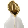 Mauro Ferretti Jarrón Uma 16x8x40 cm oro blanco