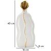 Mauro Ferretti Jarrón Uma 16x8x40 cm oro blanco