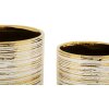 Mauro Ferretti juego de macetas Melodie 2 piezas Ø 23x24 cm & Ø 17,5x19 cm oro blanco