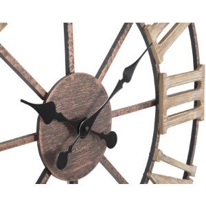 Reloj de pared Mauro Ferretti Plus Ø71,5x4 cm marrón