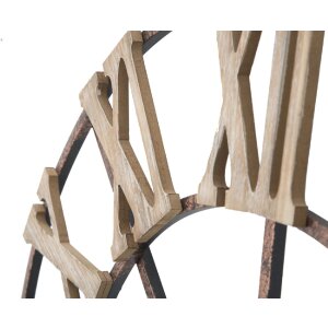 Reloj de pared Mauro Ferretti Plus Ø71,5x4 cm marrón