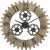 Mauro Ferretti reloj de pared Ingranaggio Plus Ø60x4 cm negro natural