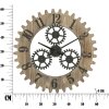Mauro Ferretti reloj de pared Ingranaggio Plus Ø60x4 cm negro natural