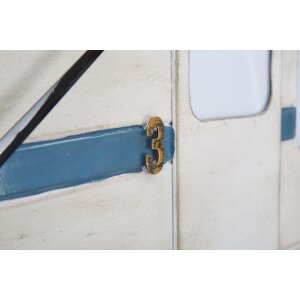 Mauro Ferretti reloj de pared Roulotte 79x3.5x46.5 cm blanco azul