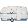 Mauro Ferretti reloj de pared Roulotte 79x3.5x46.5 cm blanco azul