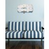 Mauro Ferretti reloj de pared Roulotte 79x3.5x46.5 cm blanco azul