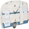 Mauro Ferretti reloj de pared Roulotte 79x3.5x46.5 cm blanco azul