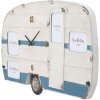 Mauro Ferretti reloj de pared Roulotte 79x3.5x46.5 cm blanco azul