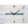 Mauro Ferretti reloj de pared Roulotte 79x3.5x46.5 cm blanco azul