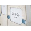 Mauro Ferretti reloj de pared Roulotte 79x3.5x46.5 cm blanco azul