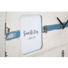 Mauro Ferretti reloj de pared Roulotte 79x3.5x46.5 cm blanco azul