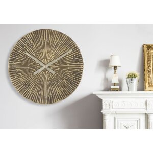 Mauro Ferretti reloj de pared Opis Ø50x3,5 cm bronceado