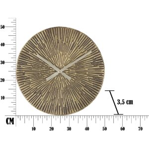 Mauro Ferretti reloj de pared Opis Ø50x3,5 cm bronceado