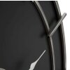 Reloj de pared Mauro Ferretti Silver Glam Ø60x4,5 cm negro plata