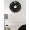 Reloj de pared Mauro Ferretti Silver Glam Ø60x4,5 cm negro plata