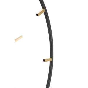 Mauro Ferretti reloj de pared Goldy Ø60x4,5 cm oro negro