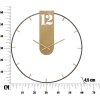 Mauro Ferretti reloj de pared Goldy Ø60x4,5 cm oro negro