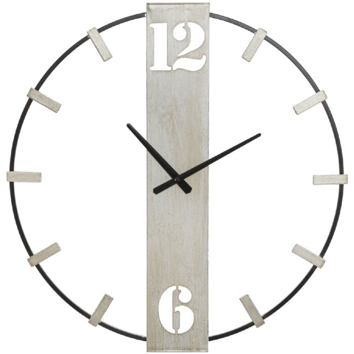 Mauro Ferretti reloj de pared plata Ø 61x4,5 cm plata negro