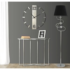 Mauro Ferretti reloj de pared plata Ø 61x4,5 cm plata negro