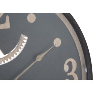Reloj de pared Mauro Ferretti XXX Ø67x6,5 cm negro...