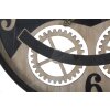 Reloj de pared Mauro Ferretti XXX Ø67x6,5 cm negro marrón