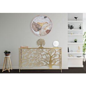 Mauro Ferretti reloj de pared arte rosa Ø60x6 cm multicolor
