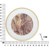 Mauro Ferretti reloj de pared espejo mixto Ø60x5 cm multicolor