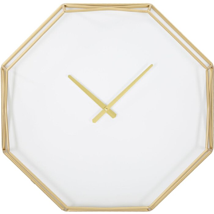 Mauro Ferretti reloj de pared Goldy octogonal Ø 56x6,5 cm oro