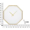Mauro Ferretti reloj de pared Goldy octogonal Ø 56x6,5 cm oro