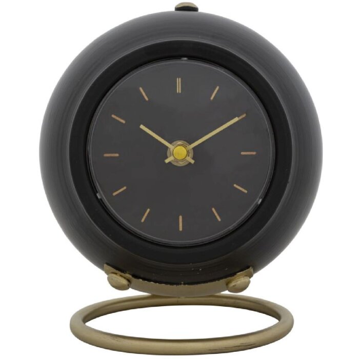 Mauro Ferretti reloj de mesa bola 16x13x19 cm oro negro