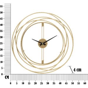 Mauro Ferretti reloj de pared rayas oro Ø 50x4 cm oro