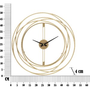 Mauro Ferretti reloj de pared rayas oro Ø 50x4 cm oro