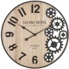 Mauro Ferretti reloj de pared Grand Ø 60x4,5 cm negro marrón