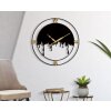 Mauro Ferretti reloj de pared splash Ø 66x4 cm oro negro