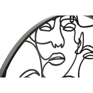 Reloj de pared Mauro Ferretti esferas Ø 50x3,5 cm negro