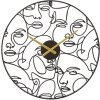 Reloj de pared Mauro Ferretti esferas Ø 50x3,5 cm negro