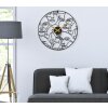 Reloj de pared Mauro Ferretti esferas Ø 50x3,5 cm negro