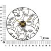 Reloj de pared Mauro Ferretti esferas Ø 50x3,5 cm negro