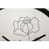 Reloj de pared Mauro Ferretti flor Ø 40x3,5 cm multicolor con diseño de rosas