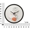 Reloj de pared Mauro Ferretti flor Ø 40x3,5 cm multicolor con diseño de rosas