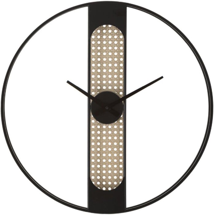 Mauro Ferretti reloj de pared Ribby Ø60x5 cm negro crema