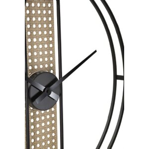 Mauro Ferretti reloj de pared Ribby Ø60x5 cm negro crema