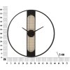Mauro Ferretti reloj de pared Ribby Ø60x5 cm negro crema