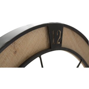 Mauro Ferretti reloj de pared pareja Ø 60x3 cm negro natural