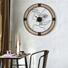Mauro Ferretti reloj de pared pareja Ø 60x3 cm negro natural