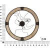 Mauro Ferretti reloj de pared pareja Ø 60x3 cm negro natural