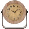 Reloj de mesa Mauro Ferretti redondo 23,5x7x24 cm marrón