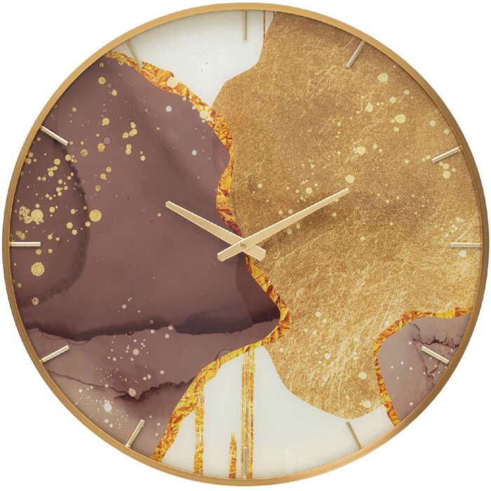 Mauro Ferretti reloj de pared de cristal Glody Ø 60x5 cm multicolor