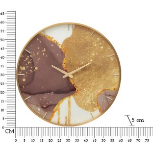 Mauro Ferretti reloj de pared de cristal Glody Ø 60x5 cm multicolor